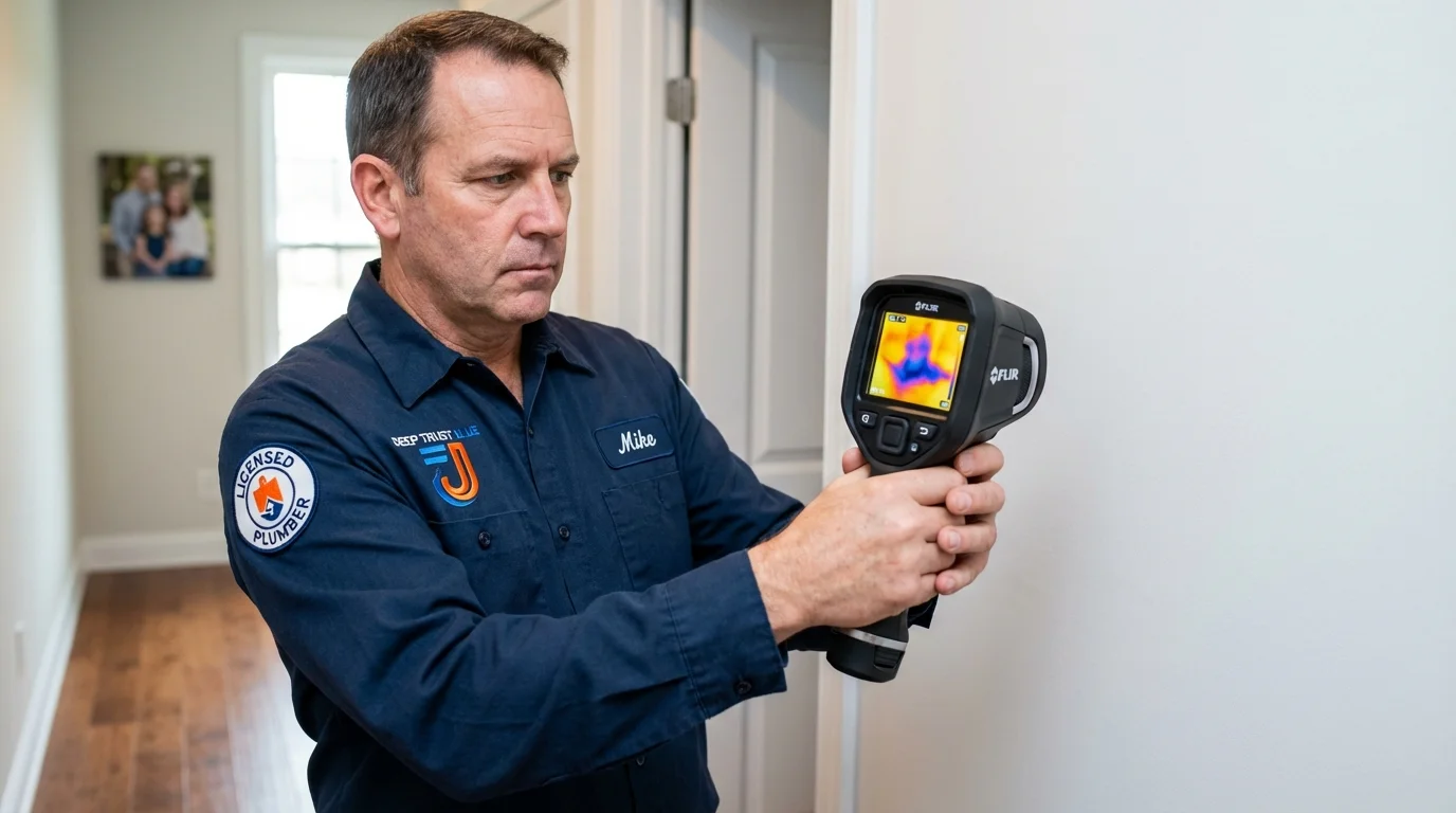 Thermal imaging leak detection by Johns Plumbing LLC in Poynette